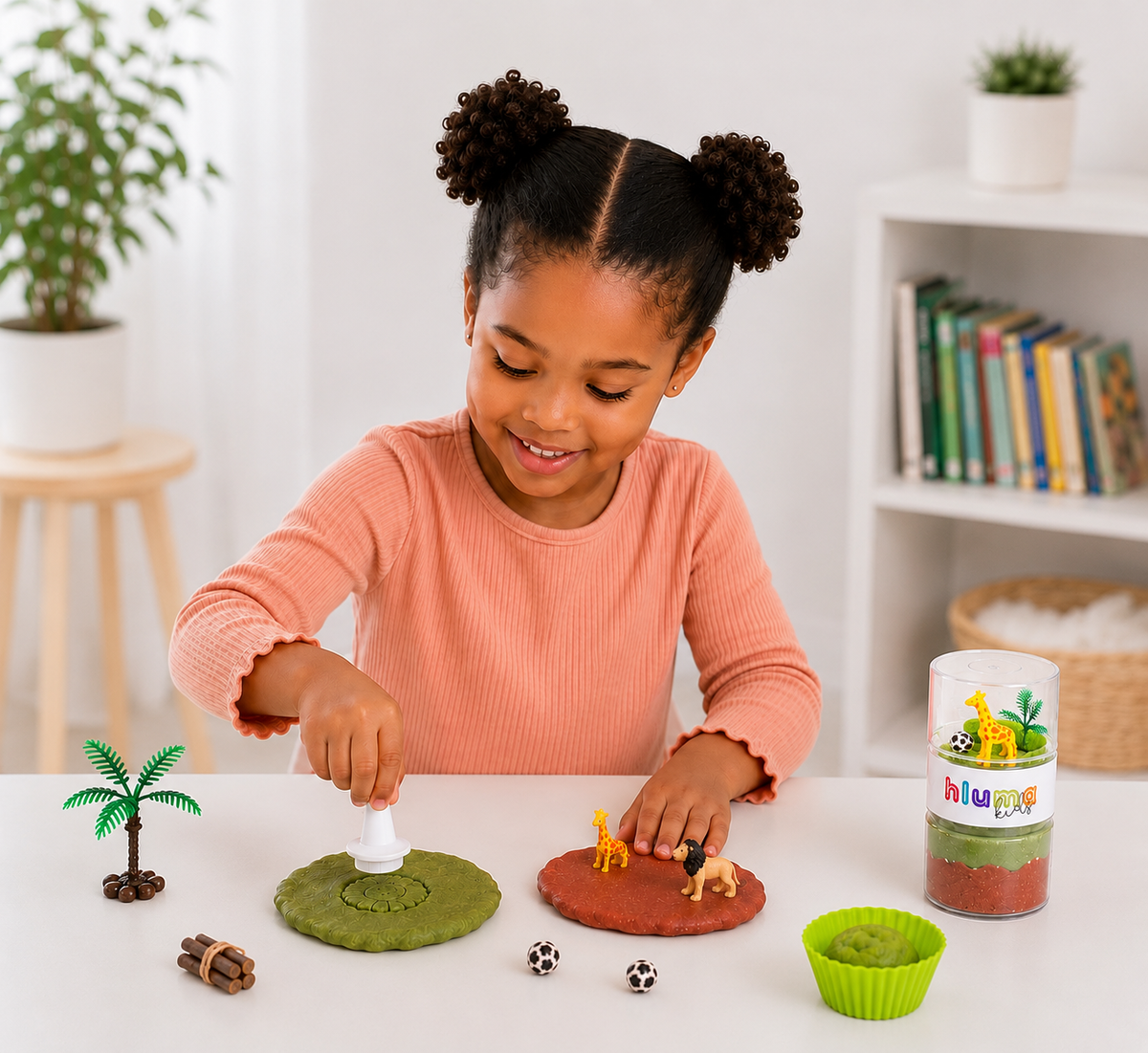 Hluma Savannah Safari Wonder Jar, safari animal-themed sensory play